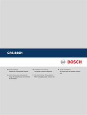 Bosch CRS 845H Guide D'installation
