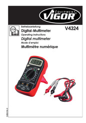 Vigor Equipment V4324 Mode D'emploi