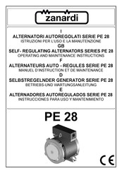 zanardi PE 28 Série Manuel D'instruction Et De Maintenance