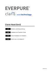 Everpure Claris Head Gen2 Guide D'installation Et D'utilisation