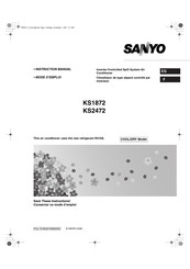 Sanyo KS1872 Mode D'emploi