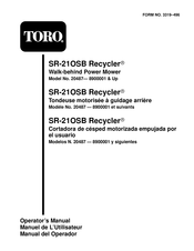 Toro Recycler SR-21OSB Manuel De L'utilisateur