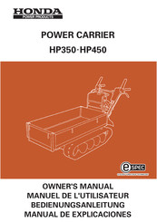 Honda Power Products Power Carrier HP350 Manuel De L'utilisateur