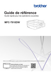 Brother MFC-T910DW Guide De Référence