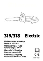 Electrolux Electric 315 Manuel D'utilisation