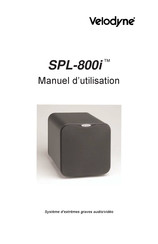 Velodyne SPL-800i Manuel D'utilisation