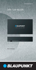 Blaupunkt DAB+ Tuner Box 835 Notice D'utilisation