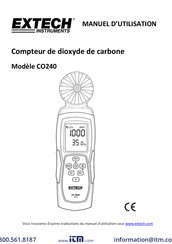 Extech Instruments CO240 Manuel D'utilisation