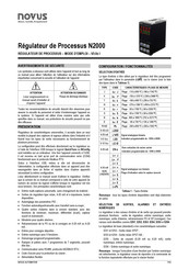 Novus N2000 Mode D'emploi