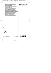 EINHELL DTA 25/2 Instructions D'utilisation Et D'entretien
