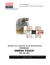 Mono Omega Touch 400 Manuel D'utilisation Et De Maintenance