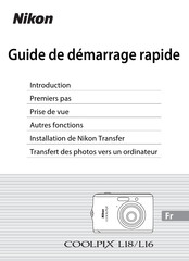 Nikon COOLPIX L18 Guide De Démarrage Rapide