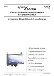 Spirax Sarco STAPS Instructions D'installation Et De Maintenance