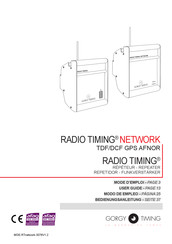 Gorgy Timing radio timing NETWORK TDF/DCF GPS AFN Mode D'emploi