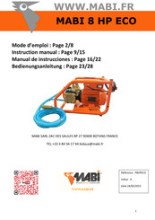 MABI 8 HP ECO Mode D'emploi