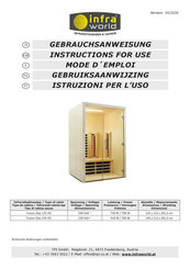 Infraworld Fusion Glas 125 VG Mode D'emploi