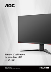 AOC U28G2AE Manuel D'utilisation