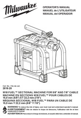 Milwaukee M18 FUEL Manuel De L'utilisateur