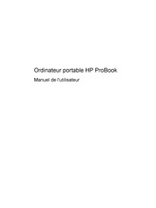 Hp ProBook Manuel De L'utilisateur