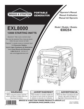 Briggs & Stratton EXL8000 Manuel D'utilisation