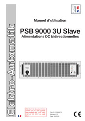 Elektro-Automatik PSB 9750-60 3U Manuel D'utilisation