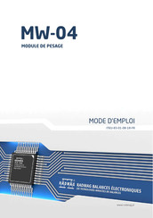 RADWAG MW-04 Mode D'emploi