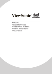 ViewSonic VSD 242 Guide Rapide De Début