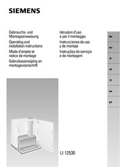 Siemens LI 12530 Mode D'emploi Et Notice De Montage