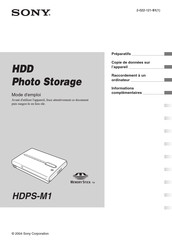 Sony HDPS-M1 Mode D'emploi
