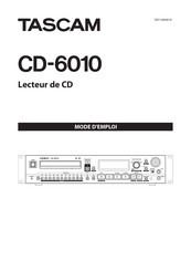 Tascam CD-6010 Mode D'emploi