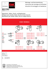 KWC RONDA 12.861.041.070 A115 Instructions De Montage Et D'entretien