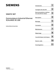 Siemens SCALANCE XC208EEC Instructions De Service