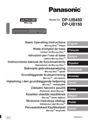 Panasonic Ultra HD DP-UB150 Mode D'emploi De Base