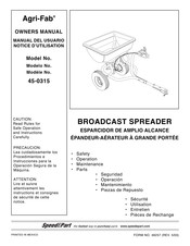SpeedEPart Agri-Fab 45-0315 Notice D'utilisation
