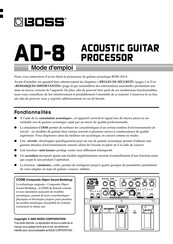 Boss AD-8 Mode D'emploi