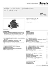 Bosch Rexroth A10VO 53 Série Mode D'emploi