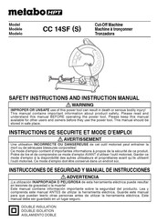 Metabo HPT CC 14SF S Instructions De Sécurité Et Mode D'emploi