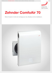 Zehnder ComfoAir 70 Mode D'emploi Et Notice De Montage