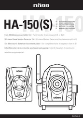 Dörr HA-150 Notice D'utilisation