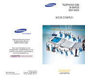 Samsung SGH-N600 Mode D'emploi