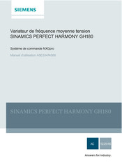 Siemens SINAMICS PERFECT HARMONY GH180 Manuel D'utilisation