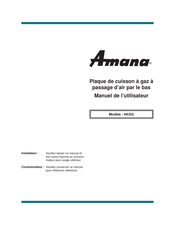 Amana AKDG2E Manuel De L'utilisateur