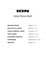 ION Solar Stone Multi Guide D'utilisation Rapide