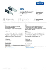schmalz SBPL 100 HF Instructions De Service