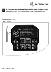 RADEMACHER DuoFern 9470-1 Mode D'emploi