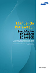 Samsung SyncMaster S24A650S Manuel De L'utilisateur