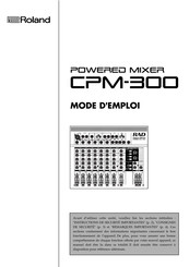 Roland CPM-300 Mode D'emploi