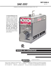 Lincoln Electric SAE-300 K3003-1 Manuel De L'opérateur