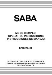 Saba SVD2630 Mode D'emploi