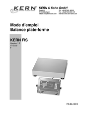 KERN FIS 30 K10 IPM Mode D'emploi